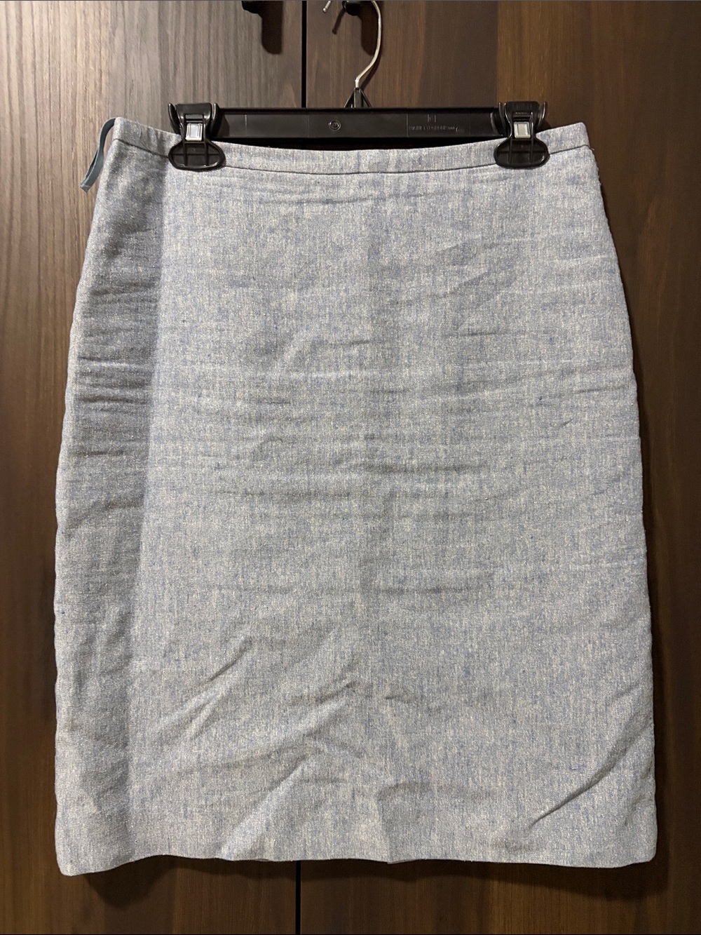 Banana Republic Light Blue Tweed Pencil Skirt